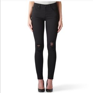 Rock & Republic Berlin Distressed Skinny Jeans Black Size 2